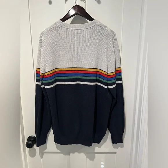 OUTERKNOWN  Nostalgic Sweater | Retro Rainbow- Men’s Large NWOT - Picture 5 of 5